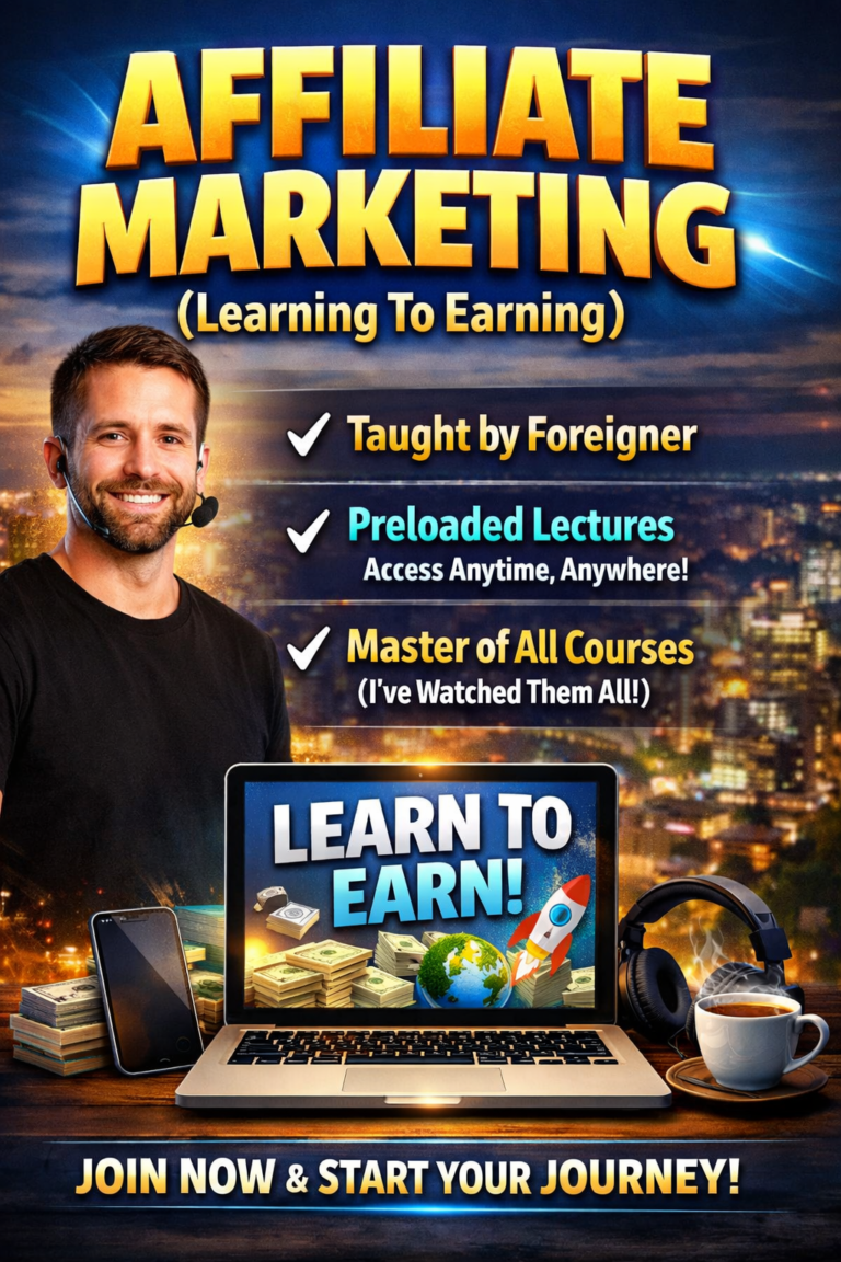 Affiliate Marketing (Learning To Earning) By Foreigner